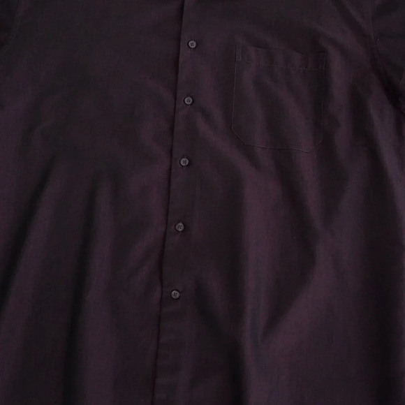 Givenchy Monsieur Deep Purple Cotton  Blend Button Down Dress Shirt Size 17 1/2 - Picture 6 of 10